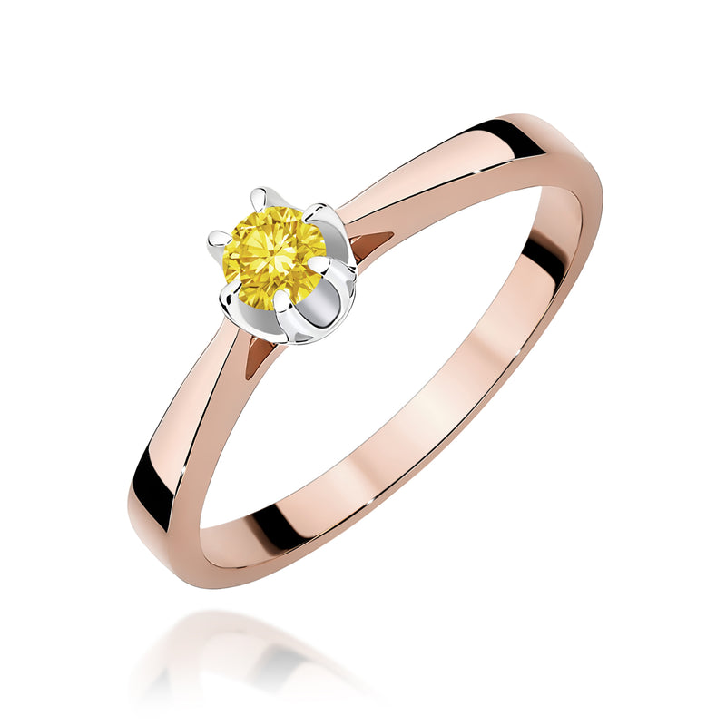 Inel Aur 14K cu Diamant de Laborator 0.12 ct, imaginea 5 din 12