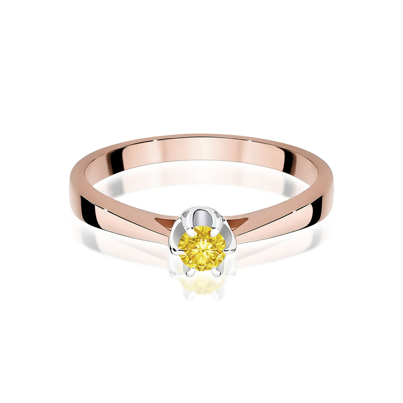 Inel Aur 14K cu Diamant de Laborator 0.12 ct, imaginea 6 din 12