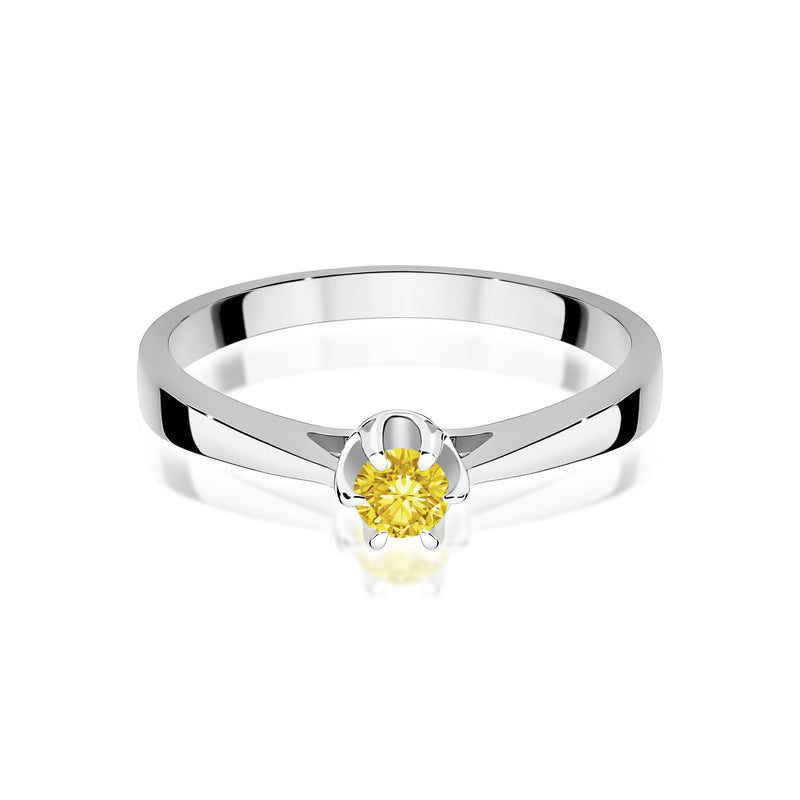 Inel Aur 14K cu Diamant de Laborator 0.12 ct, imaginea 10 din 12