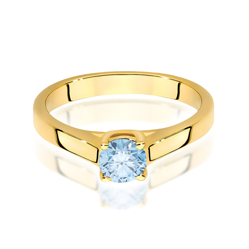 Inel Aur 14K cu Diamant de Laborator 0.50 ct, imaginea 2 din 12