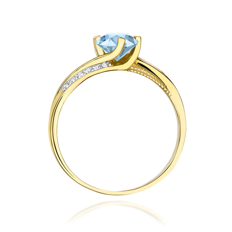 Inel Aur 9K cu Diamante de Laborator 0.55 ct, imaginea 3 din 8