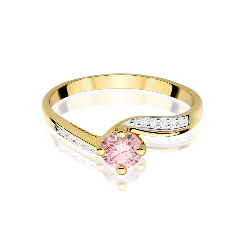 Inel Aur 9K cu Diamante de Laborator 0.55 ct, imaginea 2 din 8