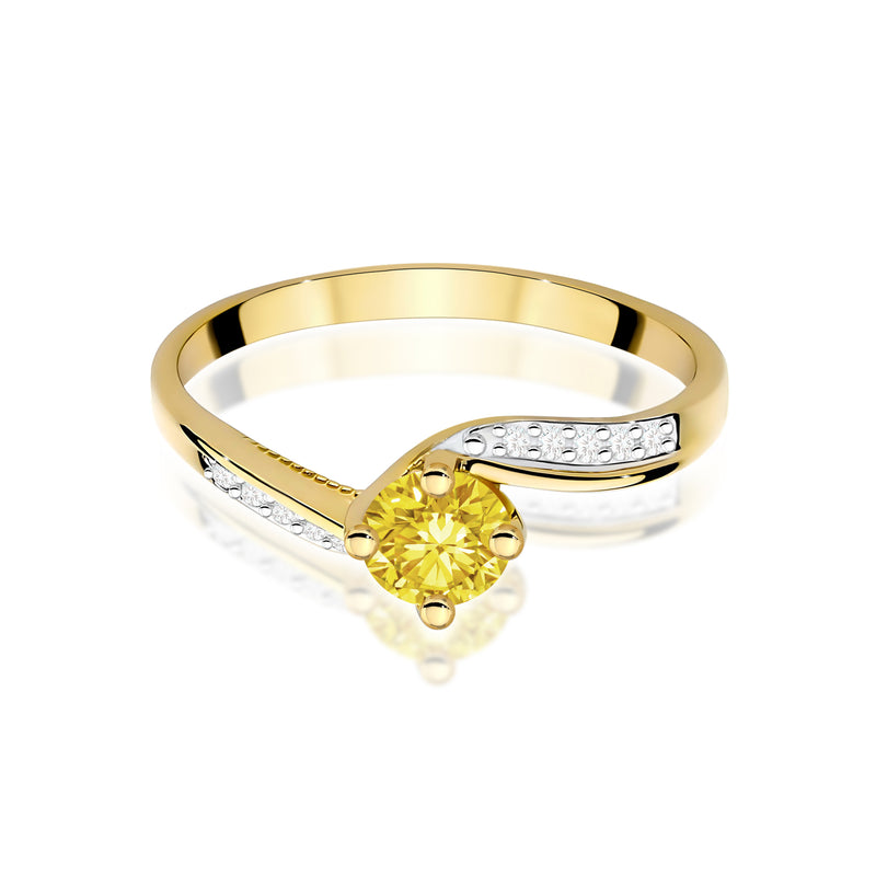Inel Aur 9K cu Diamante de Laborator 0.55 ct, imaginea 2 din 8