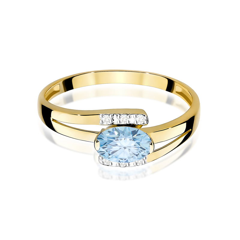 Inel Aur 9K cu Diamante de Laborator 0.55 ct, imaginea 2 din 8