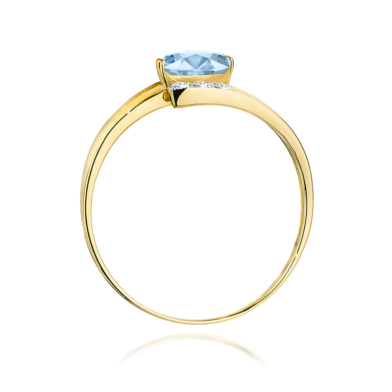 Inel Aur 9K cu Diamante de Laborator 0.55 ct, imaginea 3 din 8