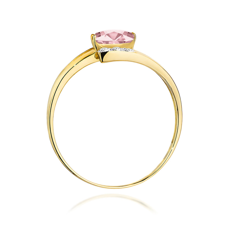 Inel Aur 9K cu Diamante de Laborator 0.55 ct, imaginea 3 din 8