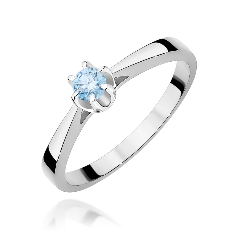 Inel Aur 9K cu Diamant de Laborator 0.12 ct, imaginea 5 din 8