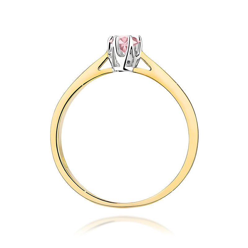 Inel Aur 9K cu Diamant de Laborator 0.12 ct, imaginea 3 din 8