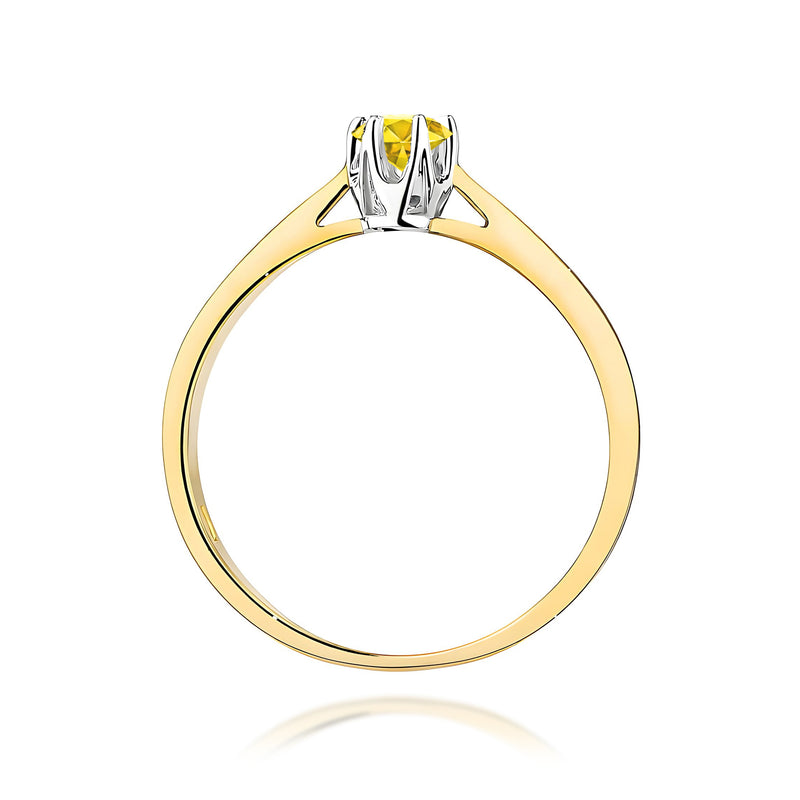 Inel Aur 9K cu Diamant de Laborator 0.12 ct, imaginea 3 din 8