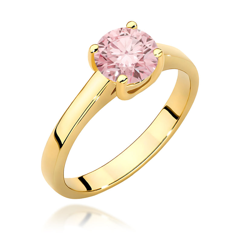Inel Aur 9K cu Diamant de Laborator 1.00 ct — Aur galben