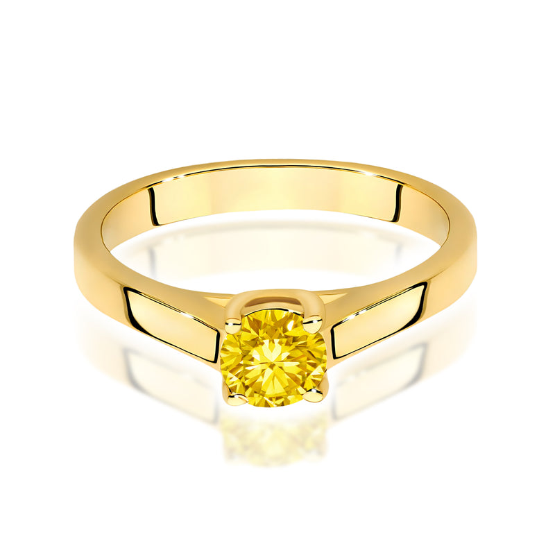 Inel Aur 9K cu Diamant de Laborator 0.50 ct, imaginea 2 din 8