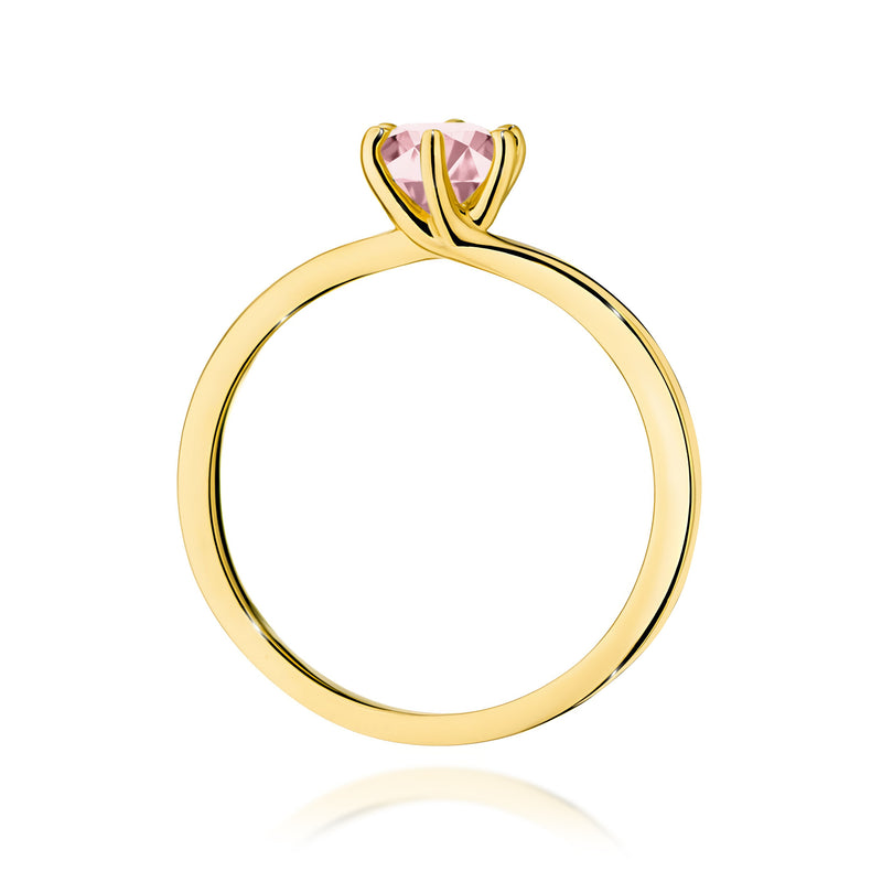 Inel Aur 14K cu Diamant Roz de Laborator 0.50 ct, imaginea 3 din 12