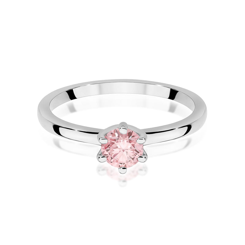 Inel Aur 14K cu Diamant Roz de Laborator 0.50 ct, imaginea 10 din 12