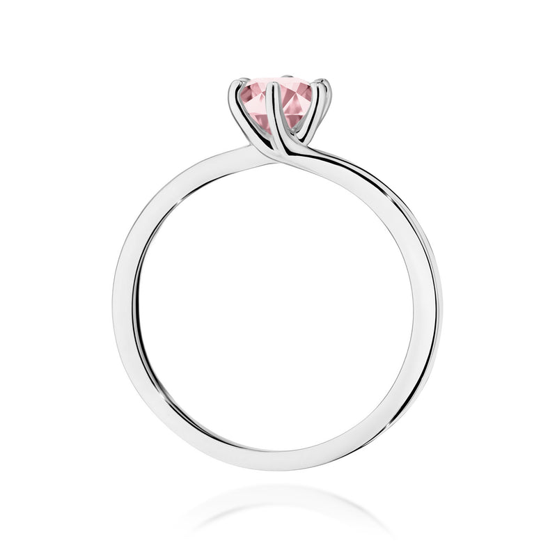 Inel Aur 9K cu Diamant Roz de Laborator 0.50 ct, imaginea 7 din 8
