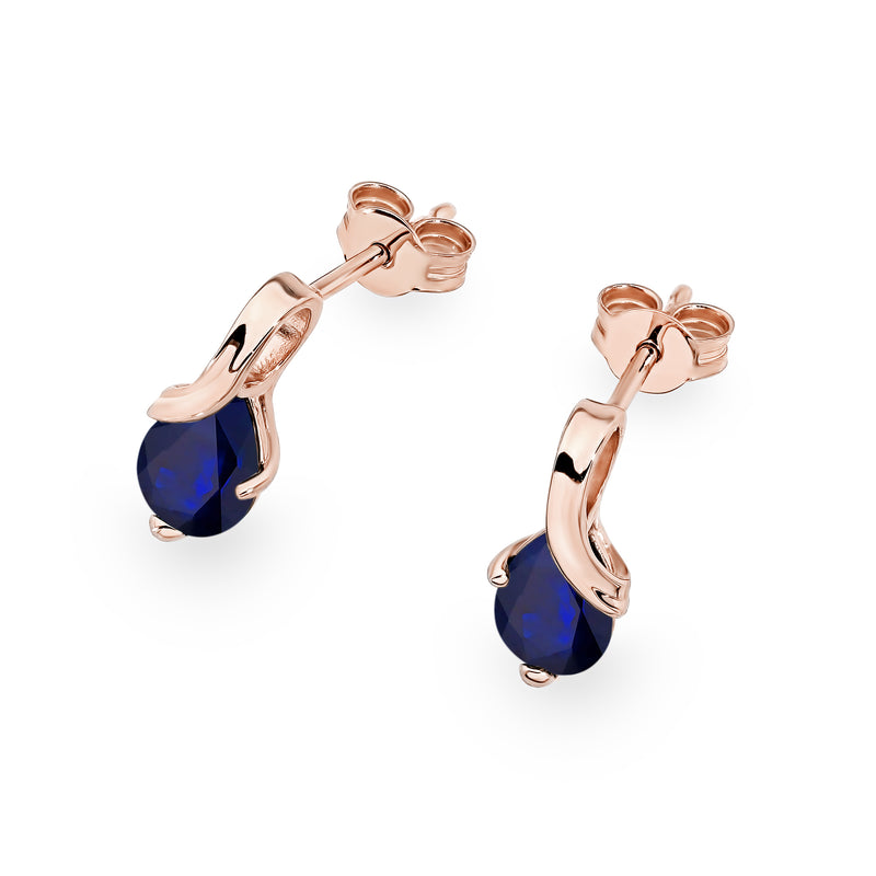 Cercei Aur 14K cu Safir 0.60 ct, imaginea 5 din 9