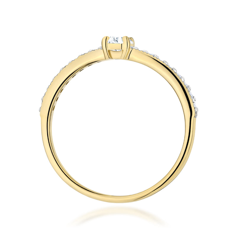 Inel Aur 14K cu Diamante de Laborator 0.39 ct, imaginea 3 din 12
