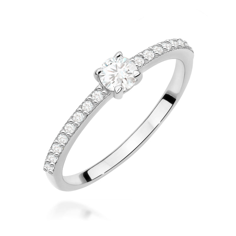 Inel Aur 14K cu Diamante de Laborator 0.39 ct, imaginea 9 din 12