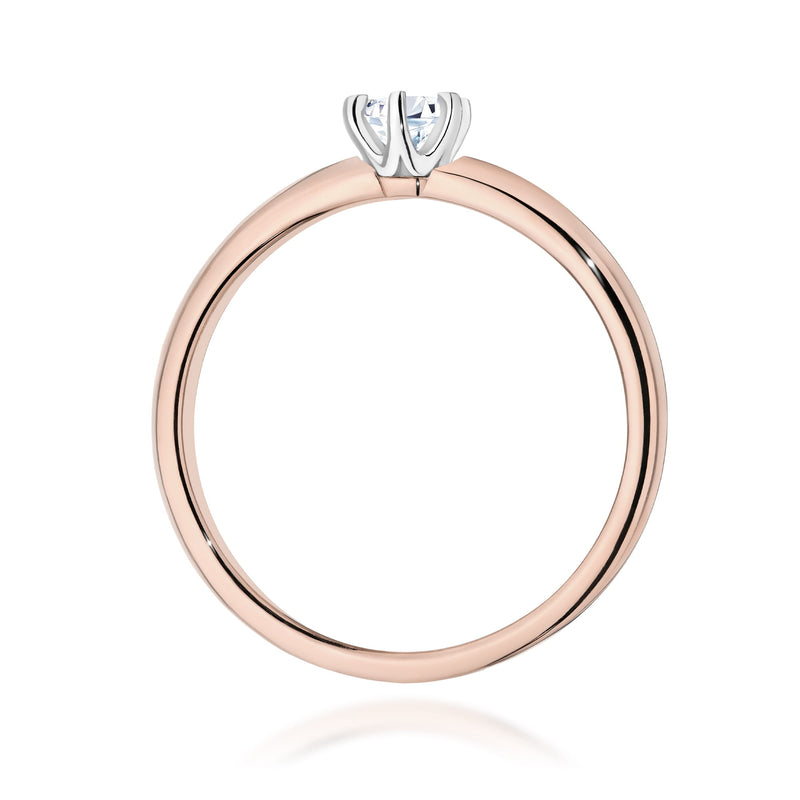 Inel Aur 14K cu Diamant de Laborator 0.25 ct, imaginea 7 din 12