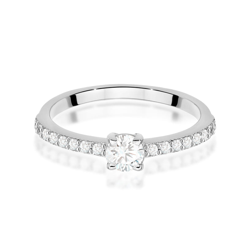 Inel Aur 9K cu Diamante de Laborator 0.39 ct, imaginea 6 din 8
