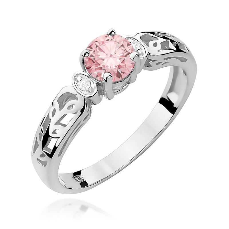 Inel Aur 14K cu Diamante Roz de Laborator 0.52 ct, imaginea 9 din 12