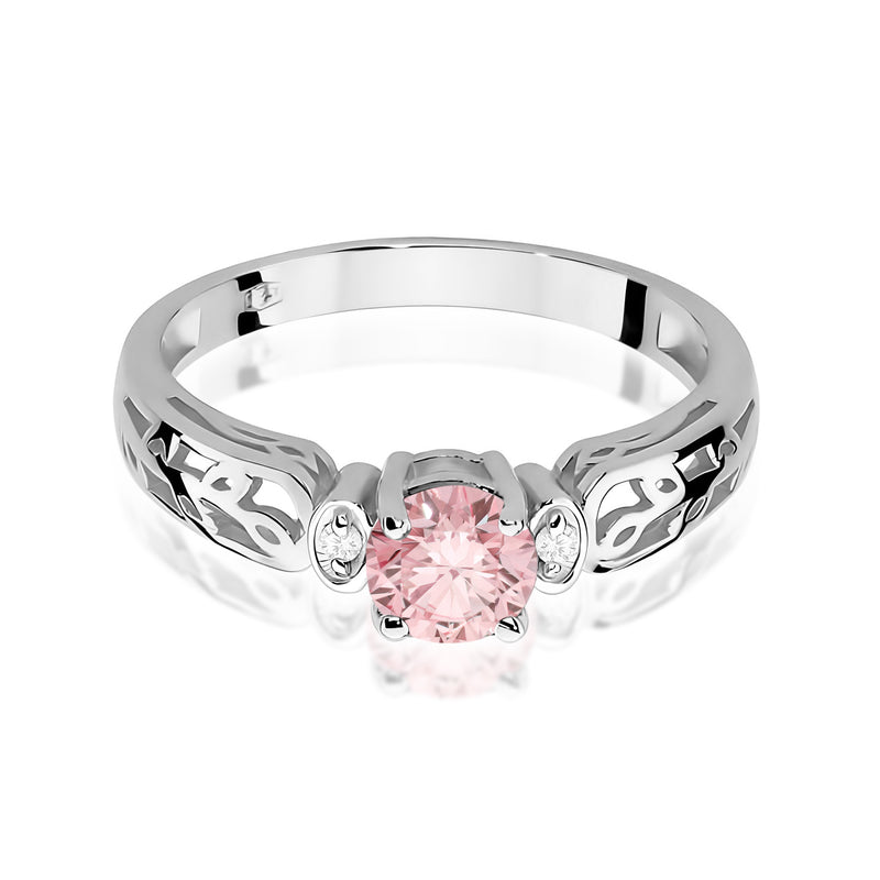 Inel Aur 14K cu Diamante Roz de Laborator 0.52 ct, imaginea 10 din 12