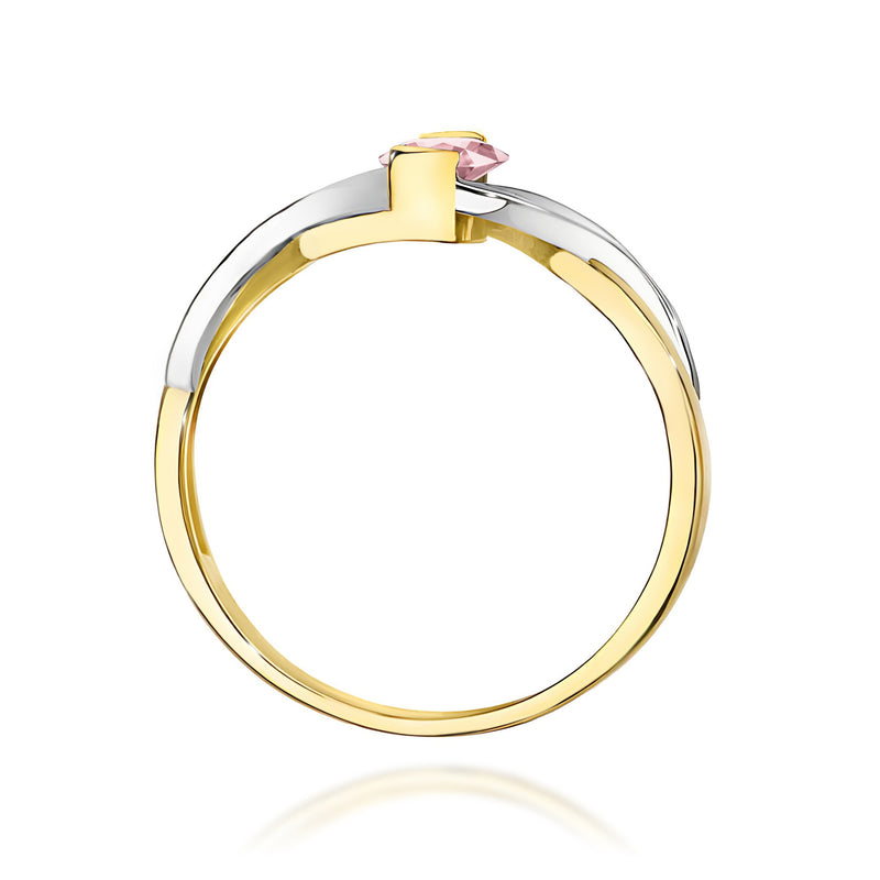 Inel Aur 14K cu Diamante Roz de Laborator 0.55 ct, imaginea 3 din 12