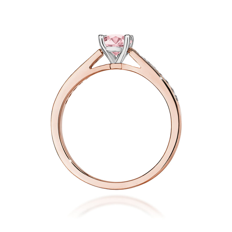 Inel Aur 14K cu Diamante Roz de Laborator 0.62 ct, imaginea 7 din 12
