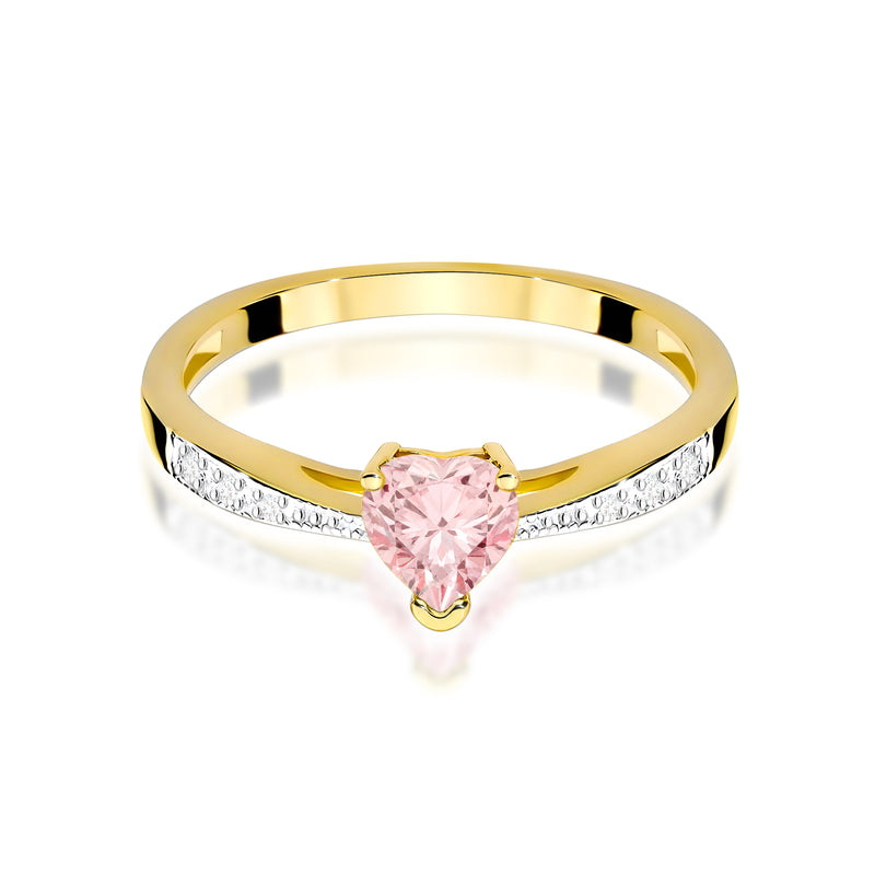 Inel Aur 14K cu Diamante Roz de Laborator 0.53 ct, imaginea 2 din 12