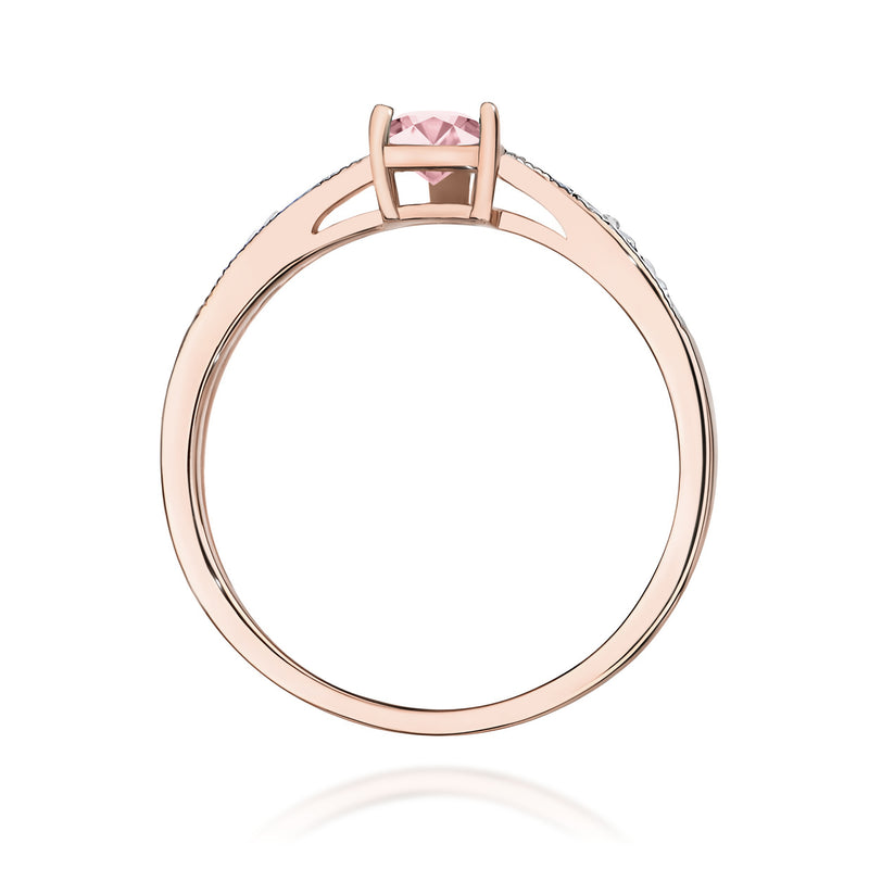 Inel Aur 14K cu Diamante Roz de Laborator 0.53 ct, imaginea 7 din 12