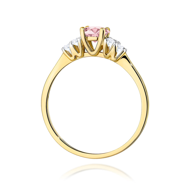 Inel Aur 14K cu Diamante Roz de Laborator 0.68 ct, imaginea 3 din 12