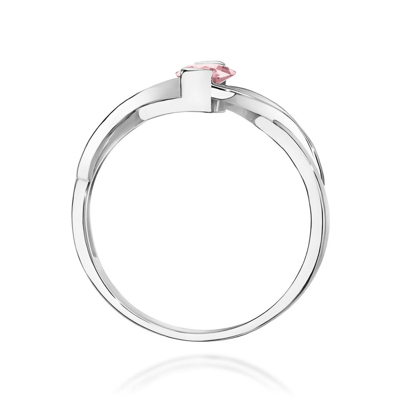 Inel Aur 9K cu Diamante Roz de Laborator 0.55 ct, imaginea 7 din 8