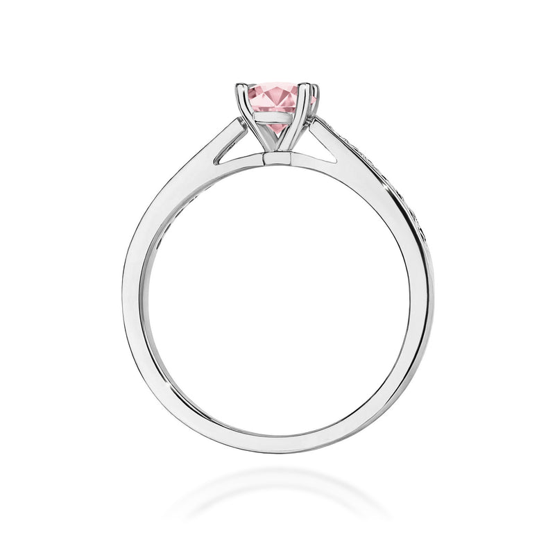 Inel Aur 9K cu Diamante Roz de Laborator 0.62 ct, imaginea 7 din 8