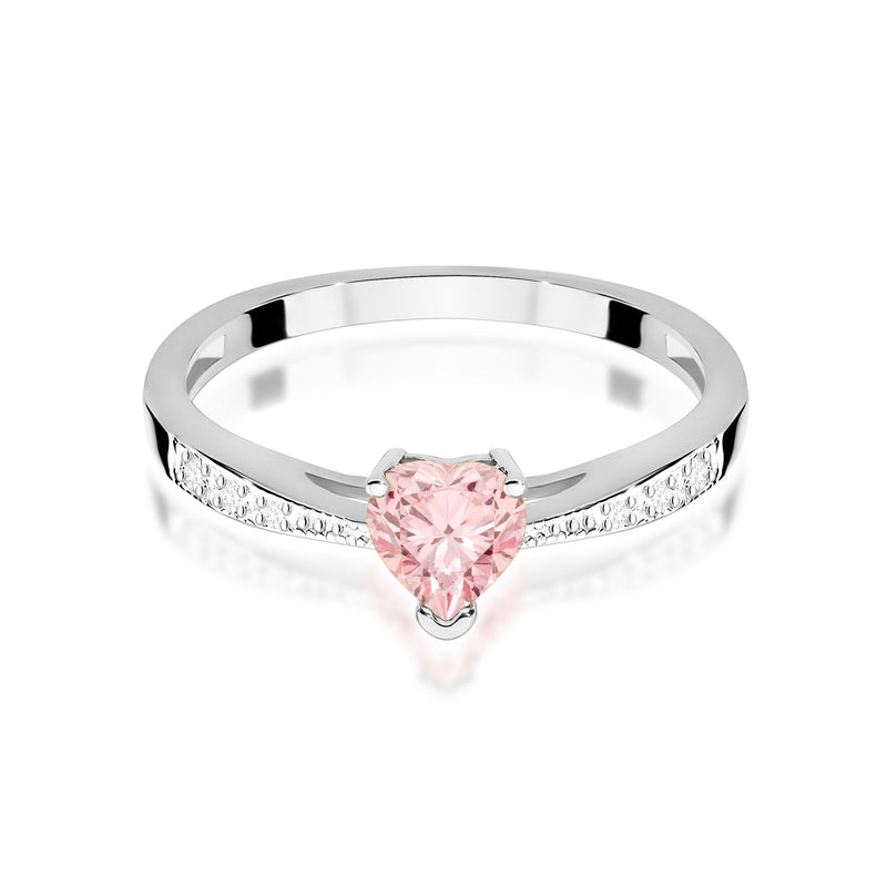 Inel Aur 9K cu Diamante Roz de Laborator 0.53 ct, imaginea 6 din 8