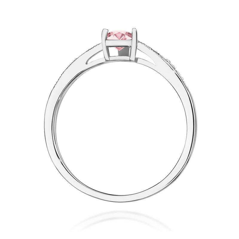 Inel Aur 9K cu Diamante Roz de Laborator 0.53 ct, imaginea 7 din 8