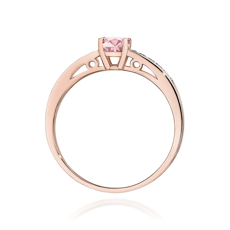Inel Aur 14K cu Diamante Roz de Laborator 0.55 ct, imaginea 7 din 12