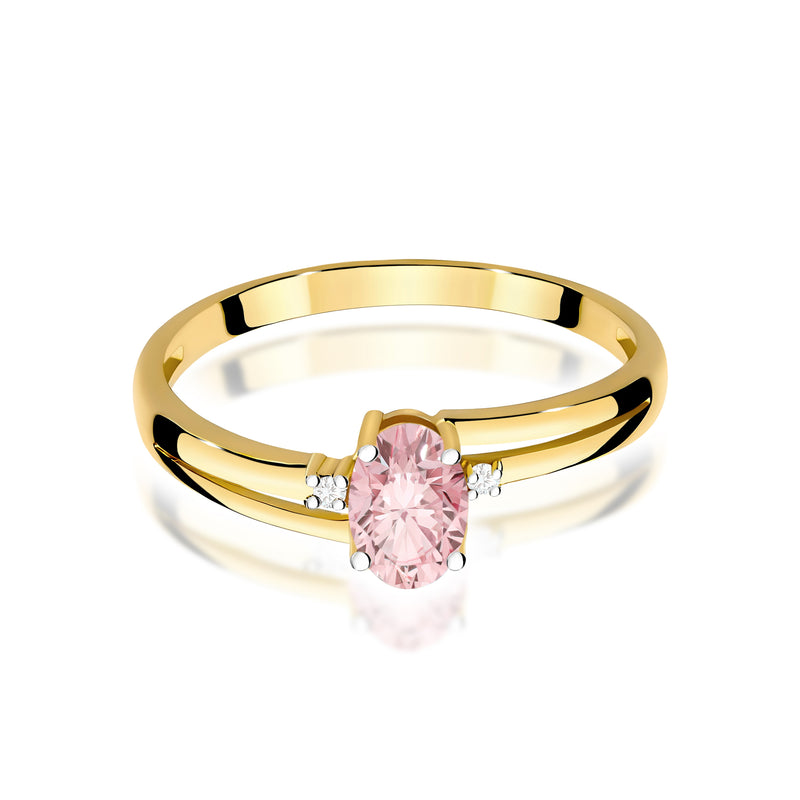 Inel Aur 14K cu Diamante Roz de Laborator 0.53 ct, imaginea 2 din 12