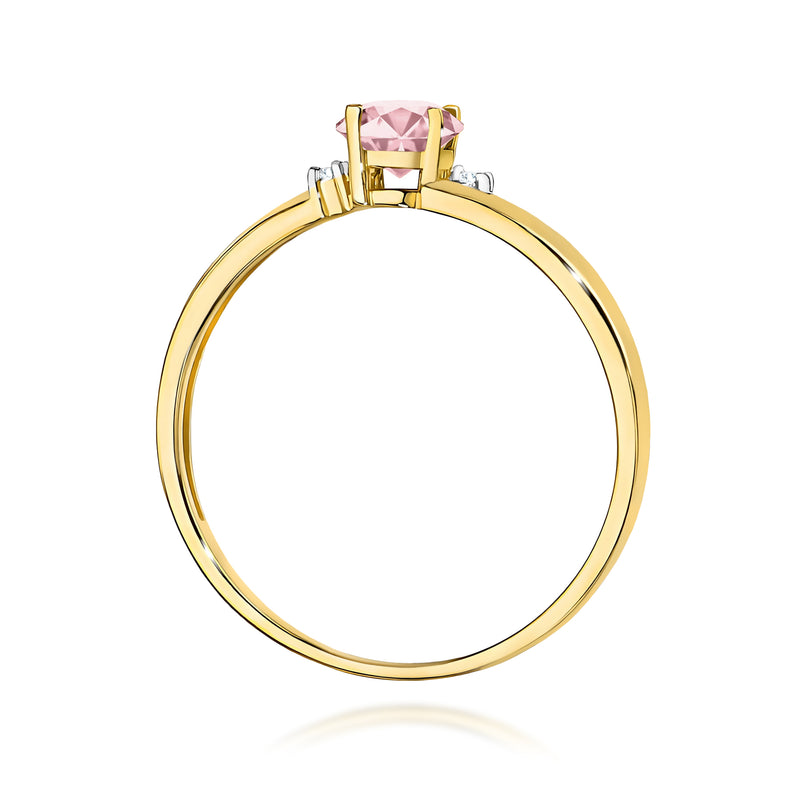 Inel Aur 14K cu Diamante Roz de Laborator 0.53 ct, imaginea 3 din 12