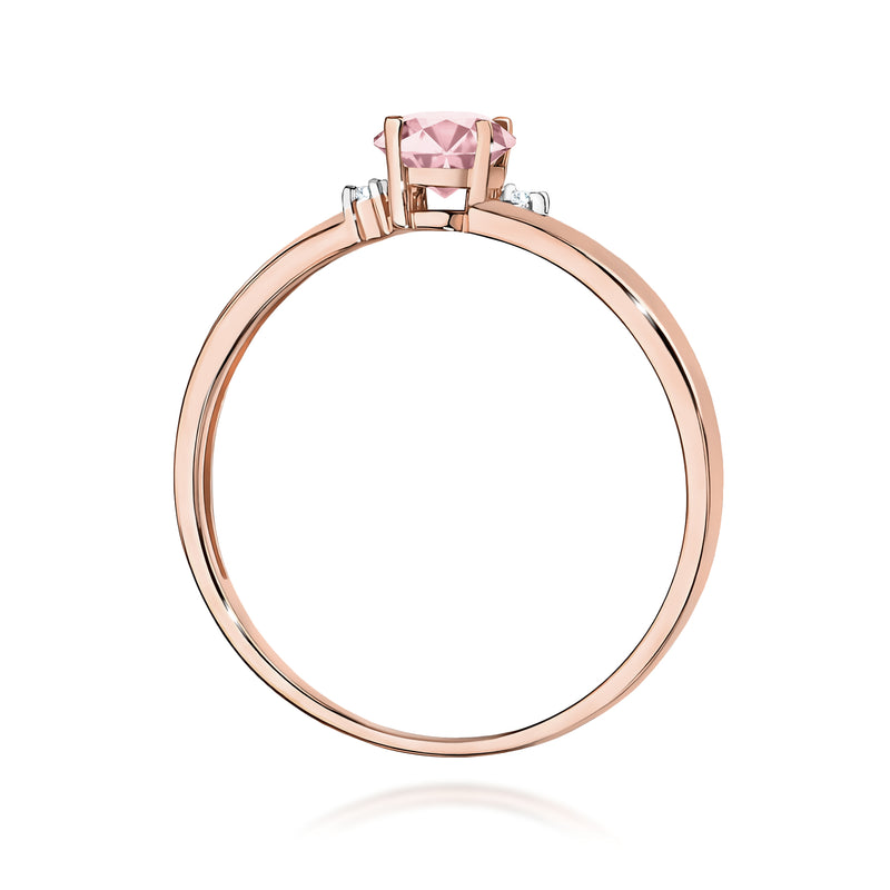 Inel Aur 14K cu Diamante Roz de Laborator 0.53 ct, imaginea 7 din 12