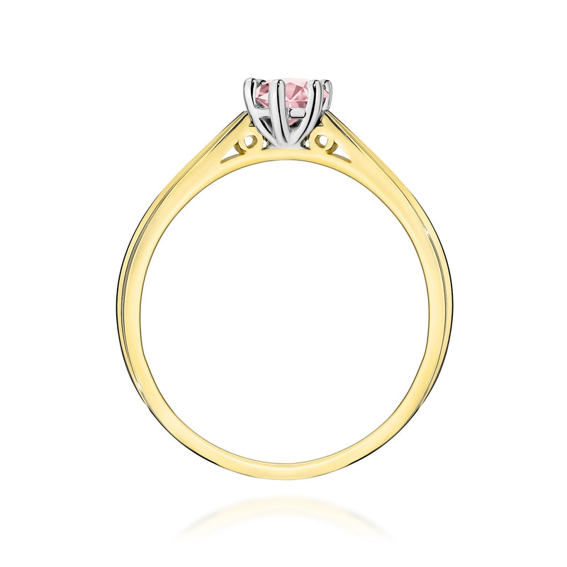 Inel Aur 14K cu Diamant Roz de Laborator 0.30 ct, imaginea 3 din 12