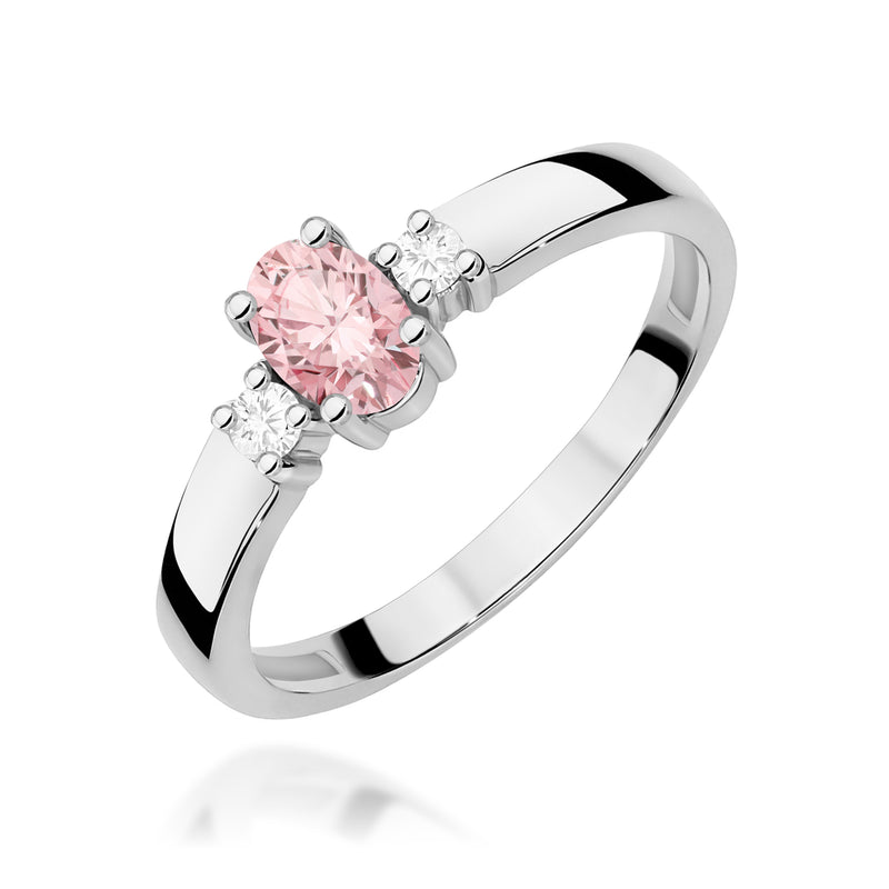 Inel Aur 14K cu Diamante Roz de Laborator 0.58 ct, imaginea 9 din 12