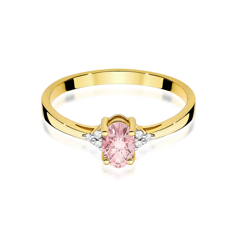 Inel Aur 14K cu Diamante Roz de Laborator 0.65 ct, imaginea 2 din 12