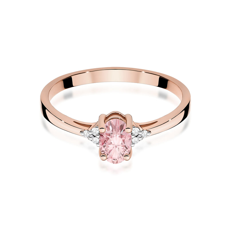 Inel Aur 14K cu Diamante Roz de Laborator 0.65 ct, imaginea 6 din 12