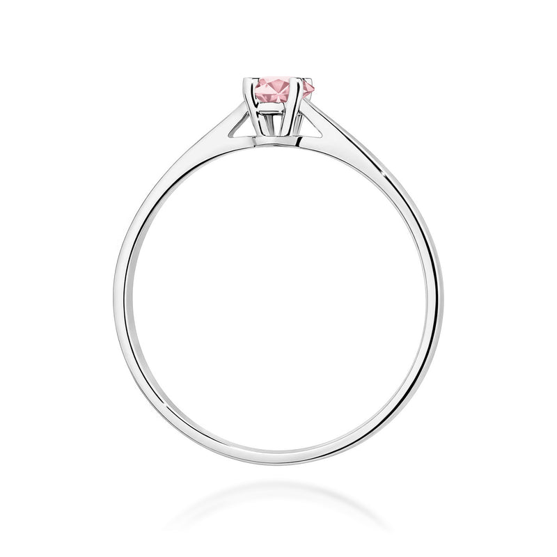 Inel Aur 14K cu Diamant Roz de Laborator 0.15 ct, imaginea 11 din 12