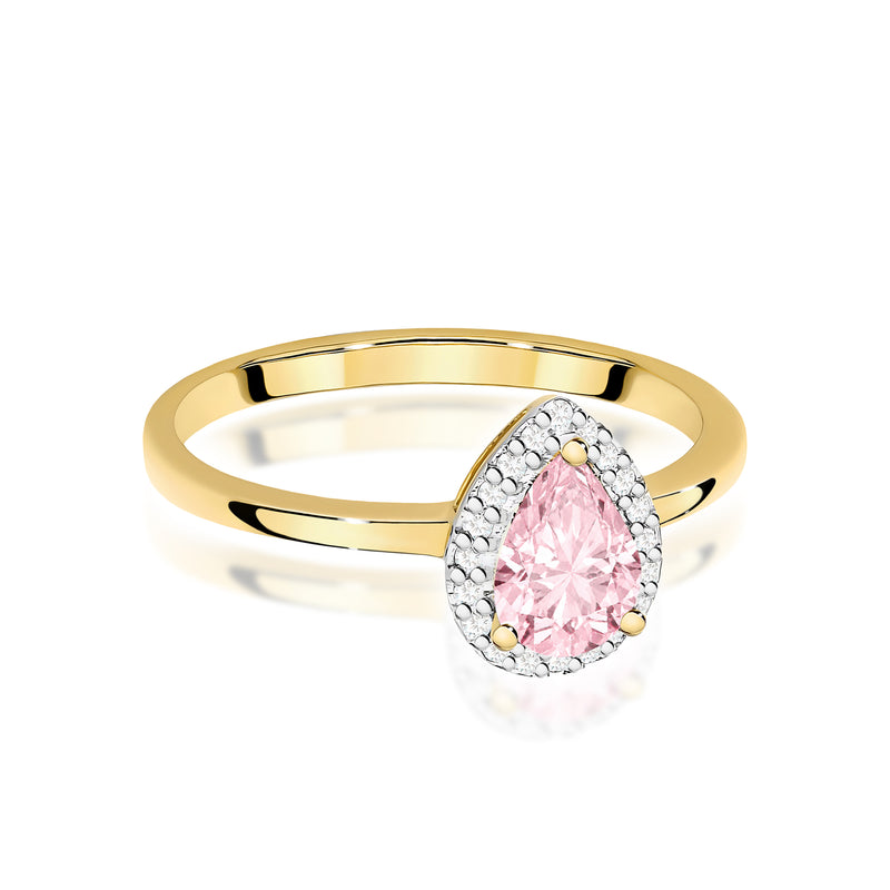 Inel Aur 14K cu Diamante Roz de Laborator 0.60 ct, imaginea 2 din 12