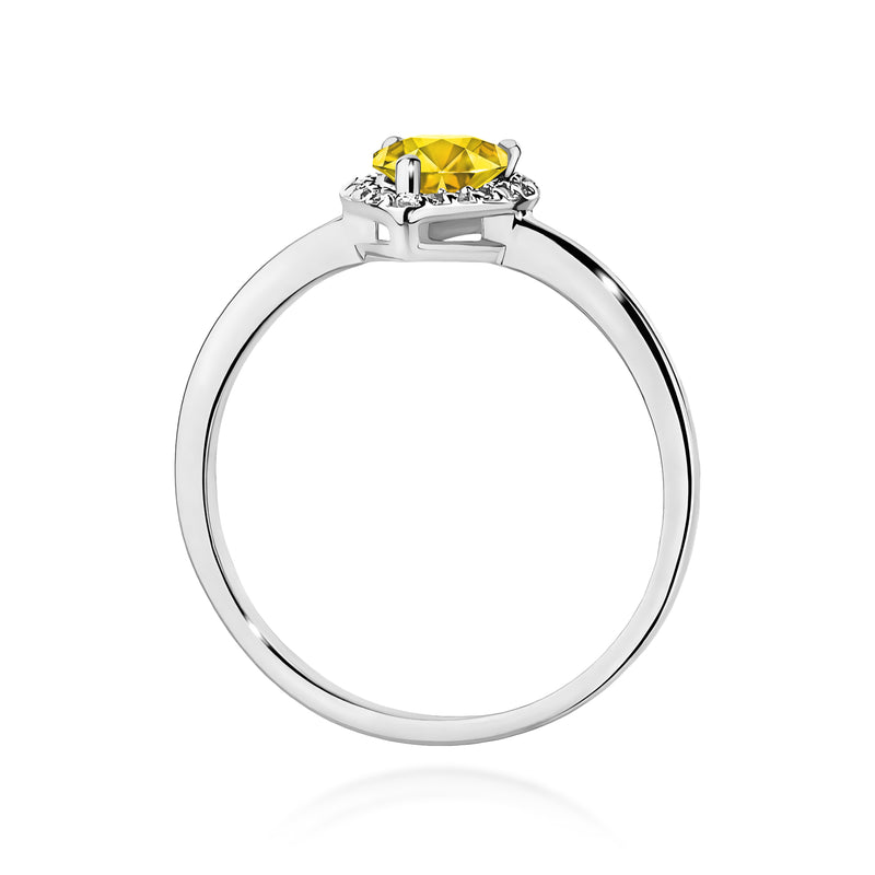 Inel Aur 14K cu Diamante Galbene de Laborator 0.60 ct, imaginea 11 din 12