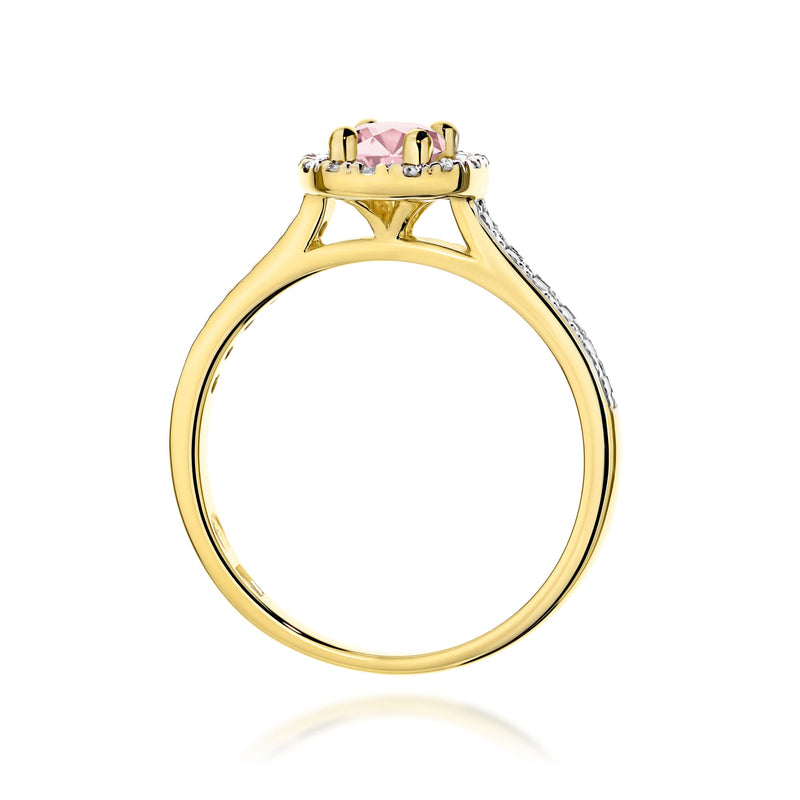 Inel Aur 14K cu Diamante Roz de Laborator 0.72 ct, imaginea 3 din 12