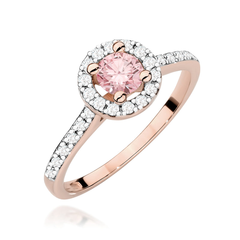 Inel Aur 14K cu Diamante Roz de Laborator 0.72 ct, imaginea 5 din 12