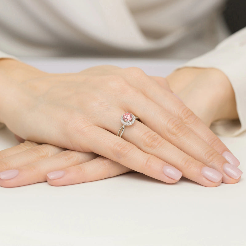 Inel Aur 14K cu Diamante Roz de Laborator 0.58 ct, imaginea 12 din 12