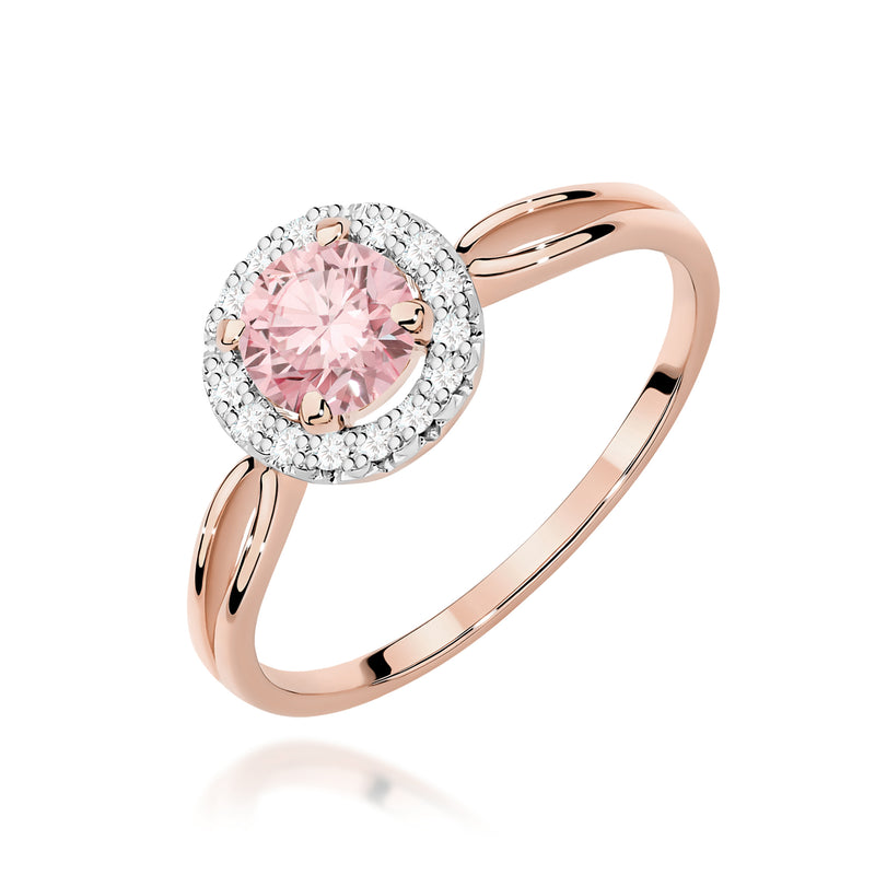Inel Aur 14K cu Diamante Roz de Laborator 0.58 ct, imaginea 5 din 12