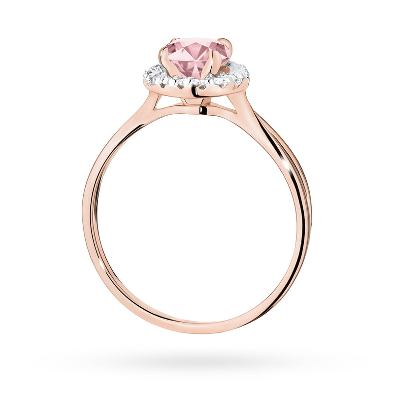 Inel Aur 14K cu Diamante Roz de Laborator 0.58 ct, imaginea 7 din 12